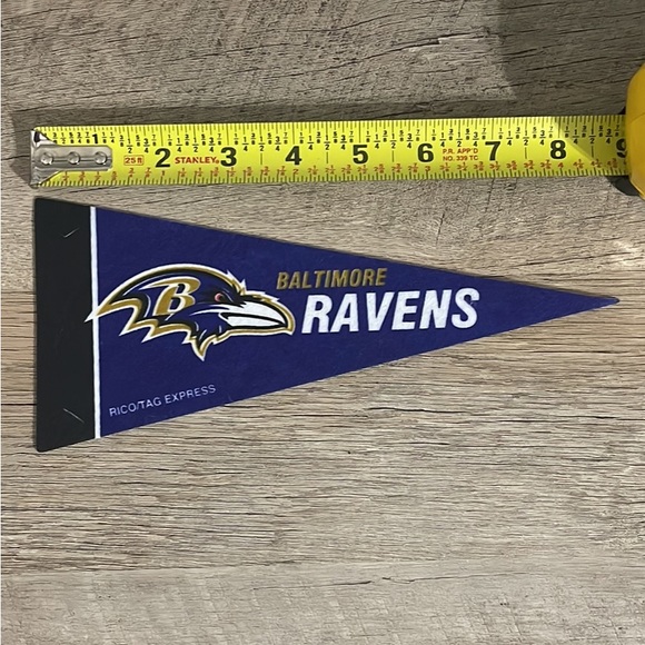 💟 5 for $25 💟 NFL Baltimore Ravens Mini Pennant Flag - Picture 4 of 4